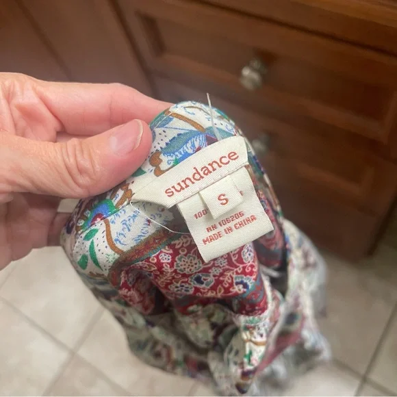 SUNDANCE CATALOG Jessamyn Lace Blouse Size Small Boho Summer tunic READ! - Picture 10 of 13